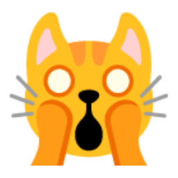 Weary Cat Face u1f640 Icon 256 x 256