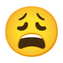 Weary Face u1f629 Icon 128 x 128