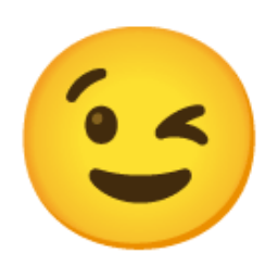 Winking Face u1f609 Icon 256 x 256