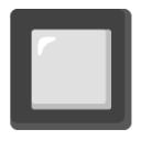 Black Square Button u1f532 Icon 128 x 128