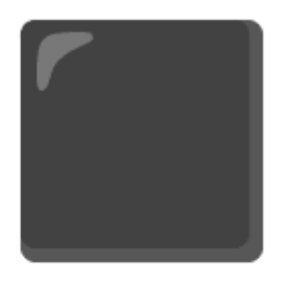 Large Black Square u2b1b Icon 256 x 256