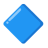 Large Blue Diamond u1f537 Icon 48 x 48