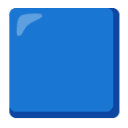 Large Blue Square u1f7e6 Icon 128 x 128