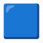 Large Blue Square u1f7e6 Icon 64 x 64