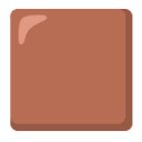 Large Brown Square u1f7eb Icon 128 x 128