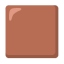 Large Brown Square u1f7eb Icon 64 x 64