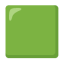 Large Green Square u1f7e9 Icon 64 x 64