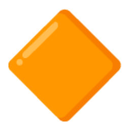 Large Orange Diamond u1f536 Icon 256 x 256