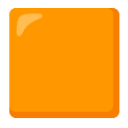 Large Orange Square u1f7e7 Icon 128 x 128