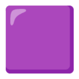 Large Purple Square u1f7ea Icon 256 x 256