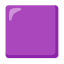 Large Purple Square u1f7ea Icon 64 x 64