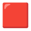 Large Red Square u1f7e5 Icon 64 x 64
