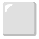 Large White Square u2b1c Icon 128 x 128