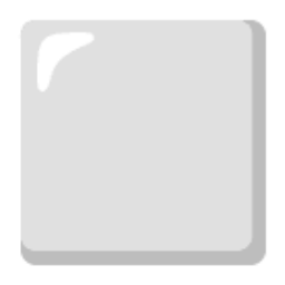 Large White Square u2b1c Icon 256 x 256