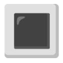 White Square Button u1f533 Icon 128 x 128