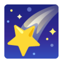 Shooting Star u1f320 Icon 256 x 256