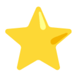 White Medium Star u2b50 Icon 256 x 256