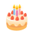 Birthday Cake u1f382 Icon 48 x 48