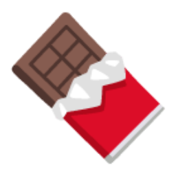Chocolate Bar u1f36b Icon 256 x 256