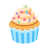 Cupcake u1f9c1 Icon 48 x 48