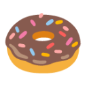 Doughnut u1f369 Icon 128 x 128