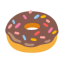 Doughnut u1f369 Icon 64 x 64