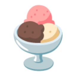 Ice Cream u1f368 Icon 256 x 256