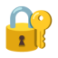 Locked With Key u1f510 Icon 64 x 64