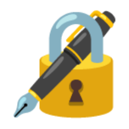 Locked With Pen u1f50f Icon 256 x 256