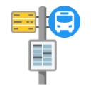 Bus Stop u1f68f Icon 128 x 128