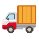 Delivery Truck u1f69a Icon 128 x 128