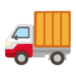 Delivery Truck u1f69a Icon 256 x 256