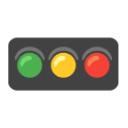 Horizontal Traffic Light u1f6a5 Icon 128 x 128