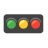 Horizontal Traffic Light u1f6a5 Icon 48 x 48