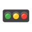 Horizontal Traffic Light u1f6a5 Icon 64 x 64