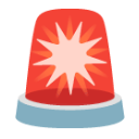 Police Car Light u1f6a8 Icon 128 x 128