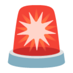 Police Car Light u1f6a8 Icon 256 x 256