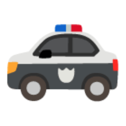 Police Car u1f693 Icon 256 x 256