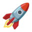 Rocket u1f680 Icon 64 x 64