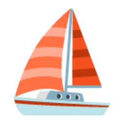 Sailboat u26f5 Icon 256 x 256