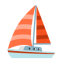 Sailboat u26f5 Icon 64 x 64