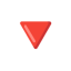 Red Triangle Pointed Down u1f53b Icon 64 x 64