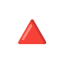 Red Triangle Pointed Up u1f53a Icon 64 x 64
