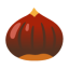 Chestnut u1f330 Icon 64 x 64