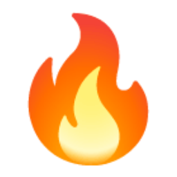 Fire u1f525 Icon 256 x 256