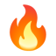 Fire u1f525 Icon 64 x 64