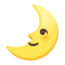 First Quarter Moon Face u1f31b Icon 128 x 128