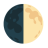 First Quarter Moon u1f313 Icon 48 x 48
