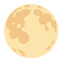 Full Moon u1f315 Icon 128 x 128