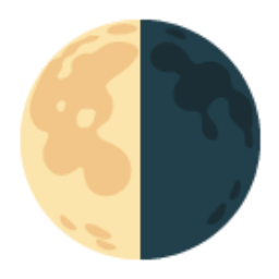 Last Quarter Moon u1f317 Icon 256 x 256